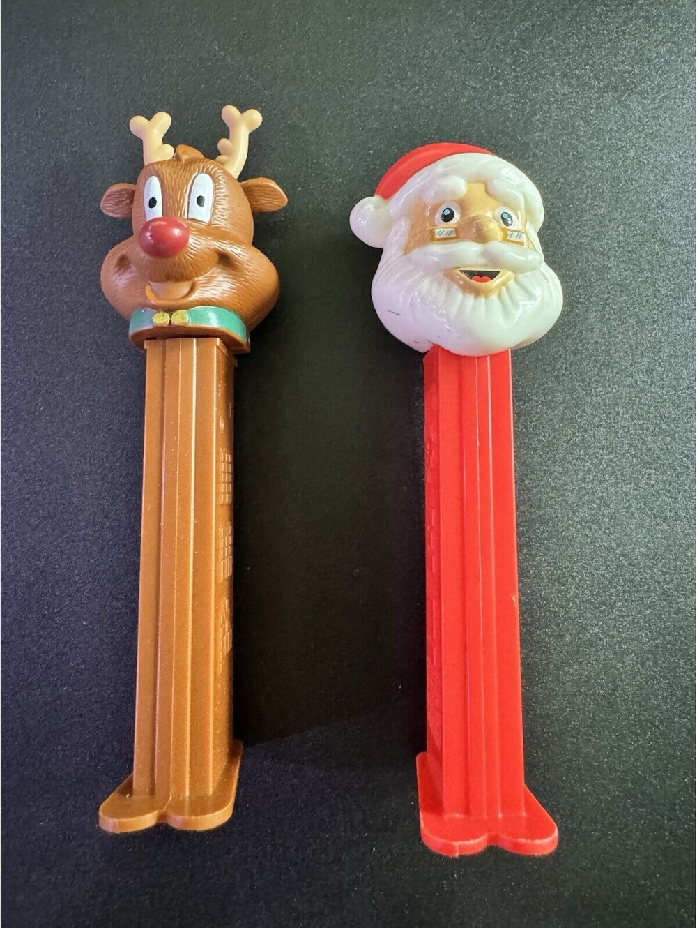 Lot Of Pez Dispensers (2) Santa 2002 & Rudolph Reindeer 2012 - Christmas